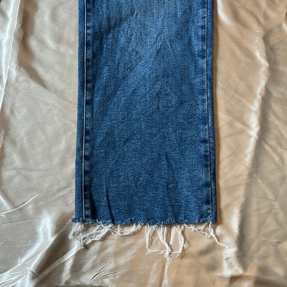 Zara Blue Flare Wide Leg Jeans - Picture 2 of 11